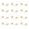 16Pcs Brass Stud Earring Findings KK-FS0001-56G-3
