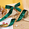 Single Face Velvet Wired Ribbon OCOR-WH0078-222B-03-5