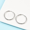 Tarnish Resistant 304 Stainless Steel Huggie Hoop Earrings EJEW-G272-02-20mm-P-5