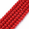 Opaque Solid Color Glass Beads Strands EGLA-A034-P2mm-D22-1
