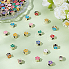 100Pcs UV Plating Acrylic European Beads OACR-HY0001-26-3