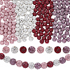200Pcs 4 Colors Pave Disco Ball Beads RB-PA0001-10A-1