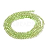 Natural Peridot Beads Strands G-P603-C-2mm-01-3