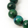 Synthetic Chrysocolla Beads Strands G-L529-B01-12mm-5