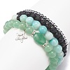 4Pcs 4 Style Natural Green Aventurine & Lava Rock & Synthetic Hematite Stretch Bracelets Set BJEW-JB08481-5