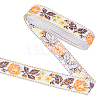 Ethnic Style Embroidery Polyester Ribbons OCOR-WH0077-34D-1