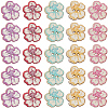 2 Bags Printed Wooden Buttons BUTT-GF0004-13-7
