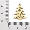 Christmas Theme 304 Stainless Steel Pendants STAS-R003-04G-03-3
