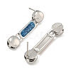 304 Stainless Steel Enamel Stud Earrings EJEW-S229-15P-07-2