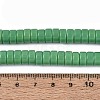 Opaque Solid Color Glass Beads Strands GLAA-N026-4x8mm-12-4