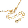 Brass Cable Chain Necklaces X-MAK-P011-01G-3