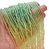 Transparent Painted Glass Beads Strands DGLA-A034-T1mm-A04-2