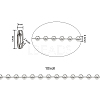 304 Stainless Steel Ball Chains CHS-CJ0001-26-4