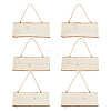 Unfinished Wood Pendant Decorations AJEW-WH0258-813-1