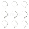 100Pcs Brass Leverback Earring Findings KK-YW0003-37P-1