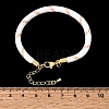 Braided Round Polyester Cord Bracelet Makings FB-CBAEDA0-01G-26-3