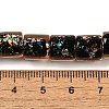 Handmade Dichroic Foil Glass Beads Strands DICH-U001-09C-4