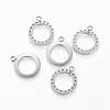 Tarnish Resistant 304 Stainless Steel Pendant Rhinestone Settings STAS-P175-76P-1