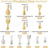 48Pcs 12 Style Brass Ice Pick Pinch Bails KK-FH0003-62-2