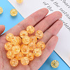 Transparent Crackle Acrylic Beads MACR-S373-66A-N13-5