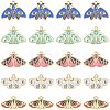 30Pcs 5 Styles Alloy Enamel Pendants ENAM-CJ0005-34-1