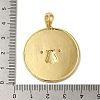 Brass Micro Pave Clear Cubic Zirconia with Enamel Pendants KK-R162-073A-G-4