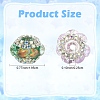 9Pcs 9 Colors Acrylic Rhinestone Rondelle Beads OACR-YW0004-54-3