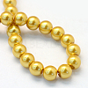 Baking Paint Glass Pearl Bead Strands X-HY-Q003-3mm-31-4