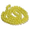 Spray Painted Crackle Glass Beads Strands CCG-Q001-10mm-04-4