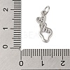 Rack Plating Brass & Clear Cubic Zirconia Pendants KK-S372-11P-3