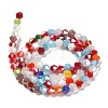 Opaque Solid Color Electroplate Glass Beads Strands LS-GLAA-F029-P4mm-A16-2