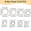 ARRICRAFT 1212pcs 8 Styles 304 Stainless Steel Jump Rings STAS-AR0002-08-2