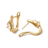 Brass Hoop Earrings EJEW-L271-13KCG-10-2