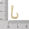 Rack Plating Brass Micro Pave Clear Cubic Zirconia Pendants KK-A224-03P-G-3