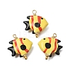 Ocean Themed Hand Painted Ceramic Porcelain Pendants PR-CBA0027-05G-02-1