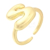 Rack Plating Brass Open Cuff Rings RJEW-S394-01G-S-2