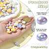 250G UV Plating Rainbow Iridescent Opaque Acrylic Beads PACR-CJ0001-39-8