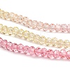 Transparent Painted Glass Beads Strands X1-DGLA-A034-T1mm-A09-4