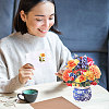 DIY Paper Flower Bouquet Greeting Card Sets AJEW-WH0455-197A-7