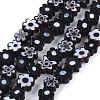 Handmade Millefiori Glass Bead Strands LAMP-J035-6mm-01-1