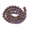 Natural Chalcedony Beads Strands G-S333-8mm-014A-3