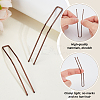 30Pcs Spray Painted 304 Stainless Steel Hair Forks for Women OHAR-GA0001-12A-3