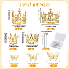 Crown Zinc Alloy Cake Decoration AJEW-CP0008-85S-2