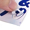 Number & Alphabet & Sign PVC Waterproof Self-Adhesive Sticker DIY-I073-04B-3