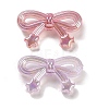 Bowknot with Star UV Plating Luminous Rainbow Iridescent Acrylic Beads LACR-R001-05A-4