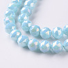 Electroplate Glass Beads Strands EGLA-T020-10-B03-3