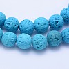 Natural Lava Rock Beads Strands G-F531-6mm-G04-3
