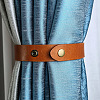 PU Leather Curtain Tiebacks Clips PW-WG29973-03-1