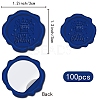 CRASPIRE Birthday Theme Adhesive Wax Seal Stickers DIY-CP0010-58G-2