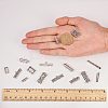 Brass Magnetic Slide Lock Clasps FIND-SC0001-03-3